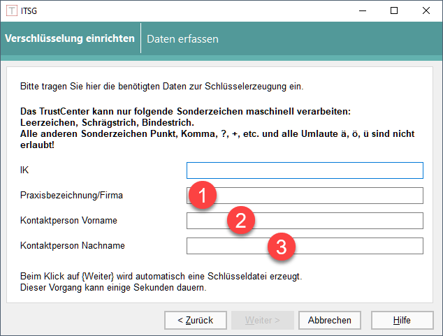MLA Assistent Daten nummeriert