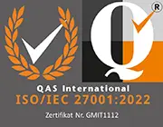 Logo QAS International ISO/IEC 27001:2022